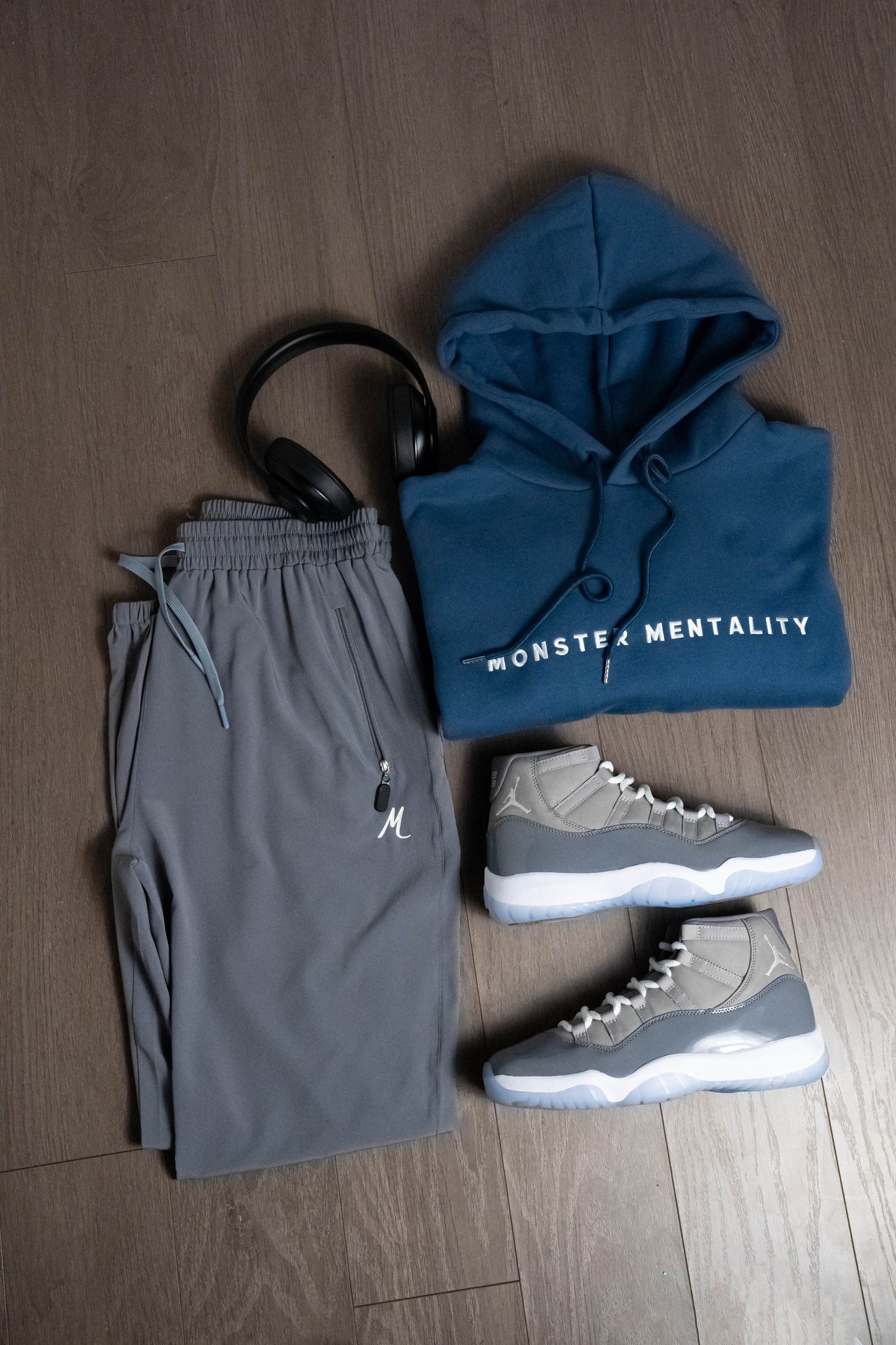 Ash Blue Monster Hoodie